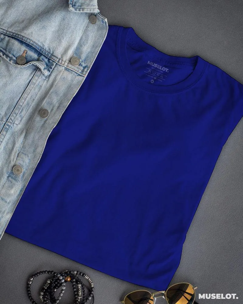 Royal blue t shirt for mens