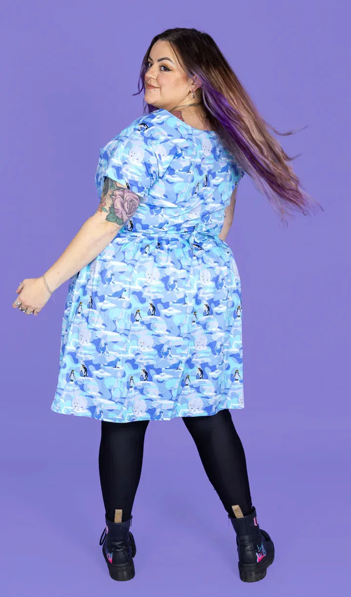Run & Fly Winter Friends Stretch Tea Dress