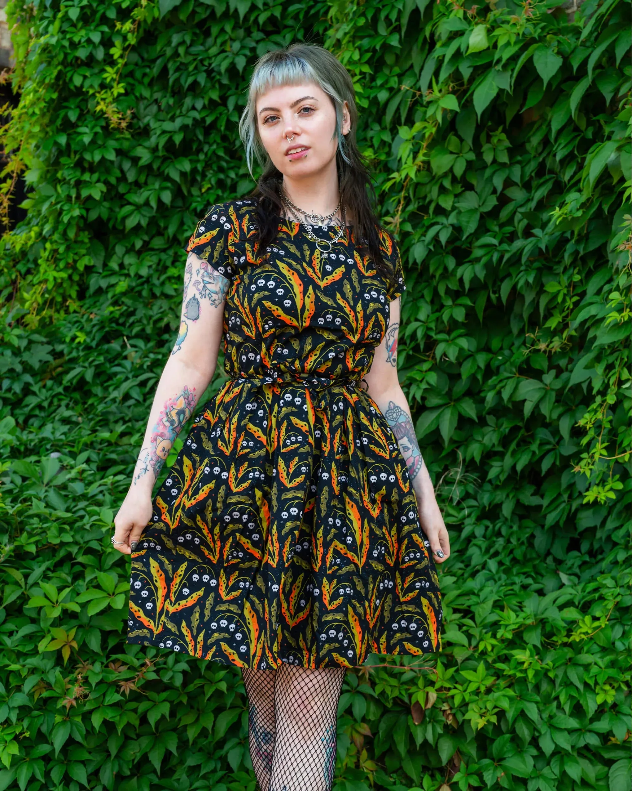 Run & Fly x Clare Lewis Poison and Plants Tea Dress