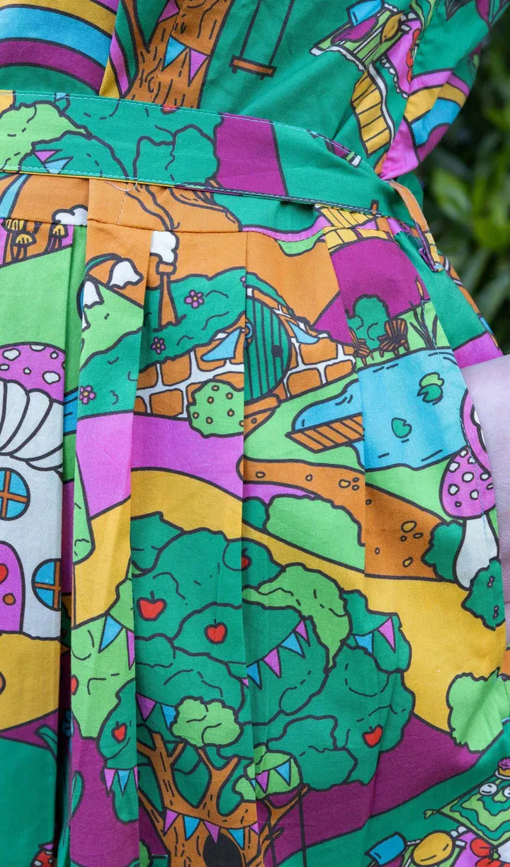 Run & Fly x The Mushroom Babes Hills Tea Dress