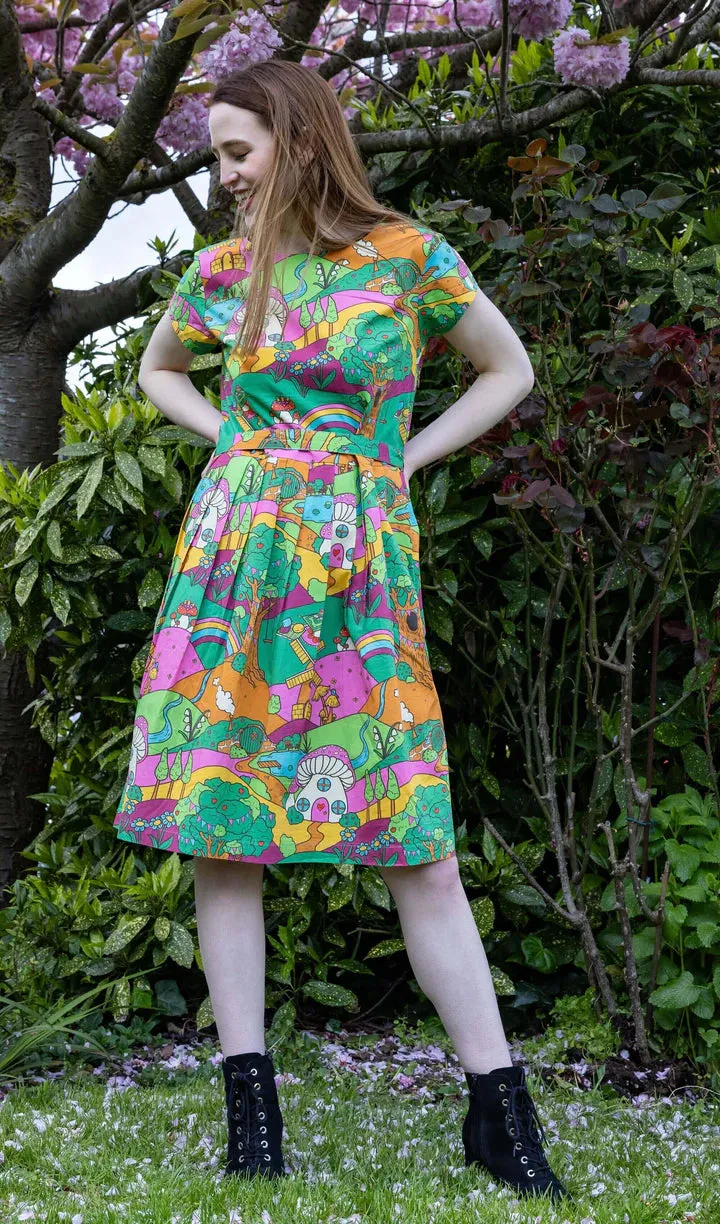 Run & Fly x The Mushroom Babes Hills Tea Dress