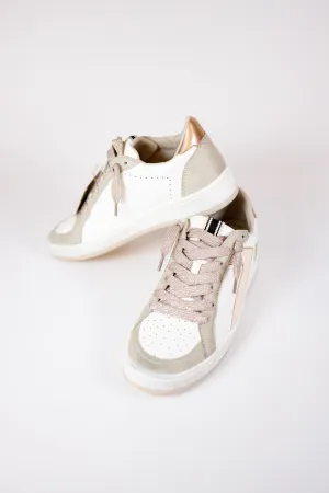 Salma Peach Sleek Sneakers