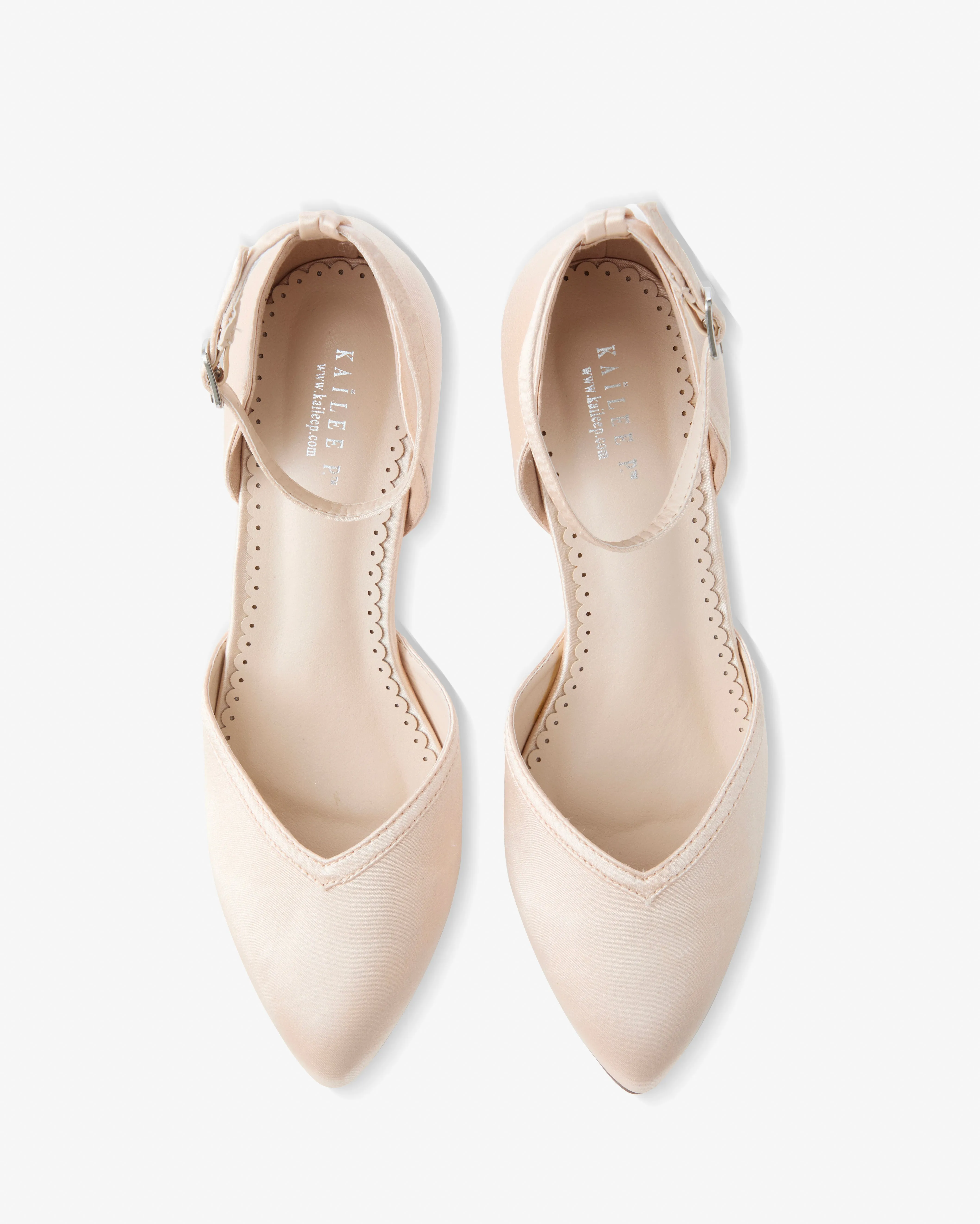 Satin Block Heels