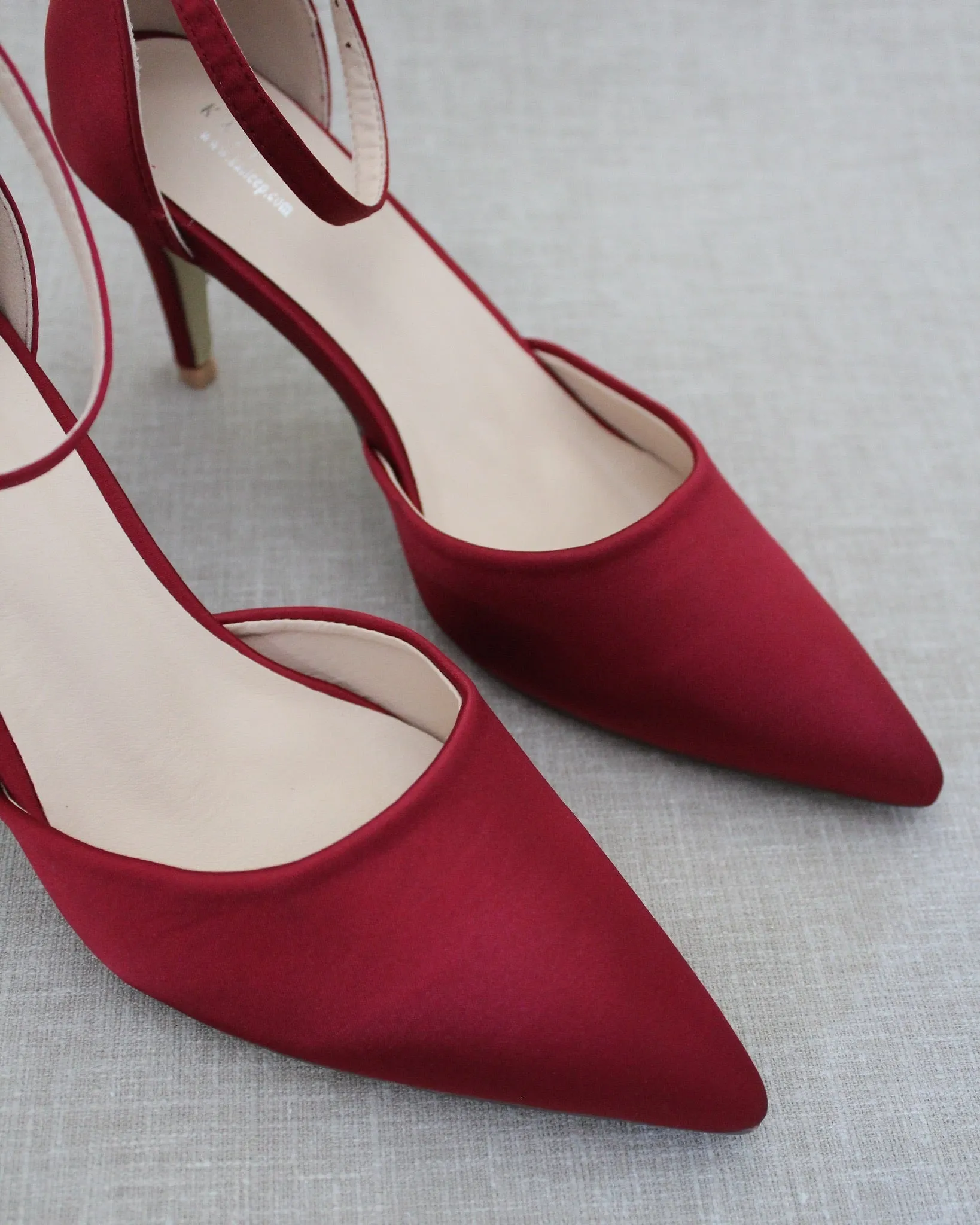 Simple Satin Evening Heels