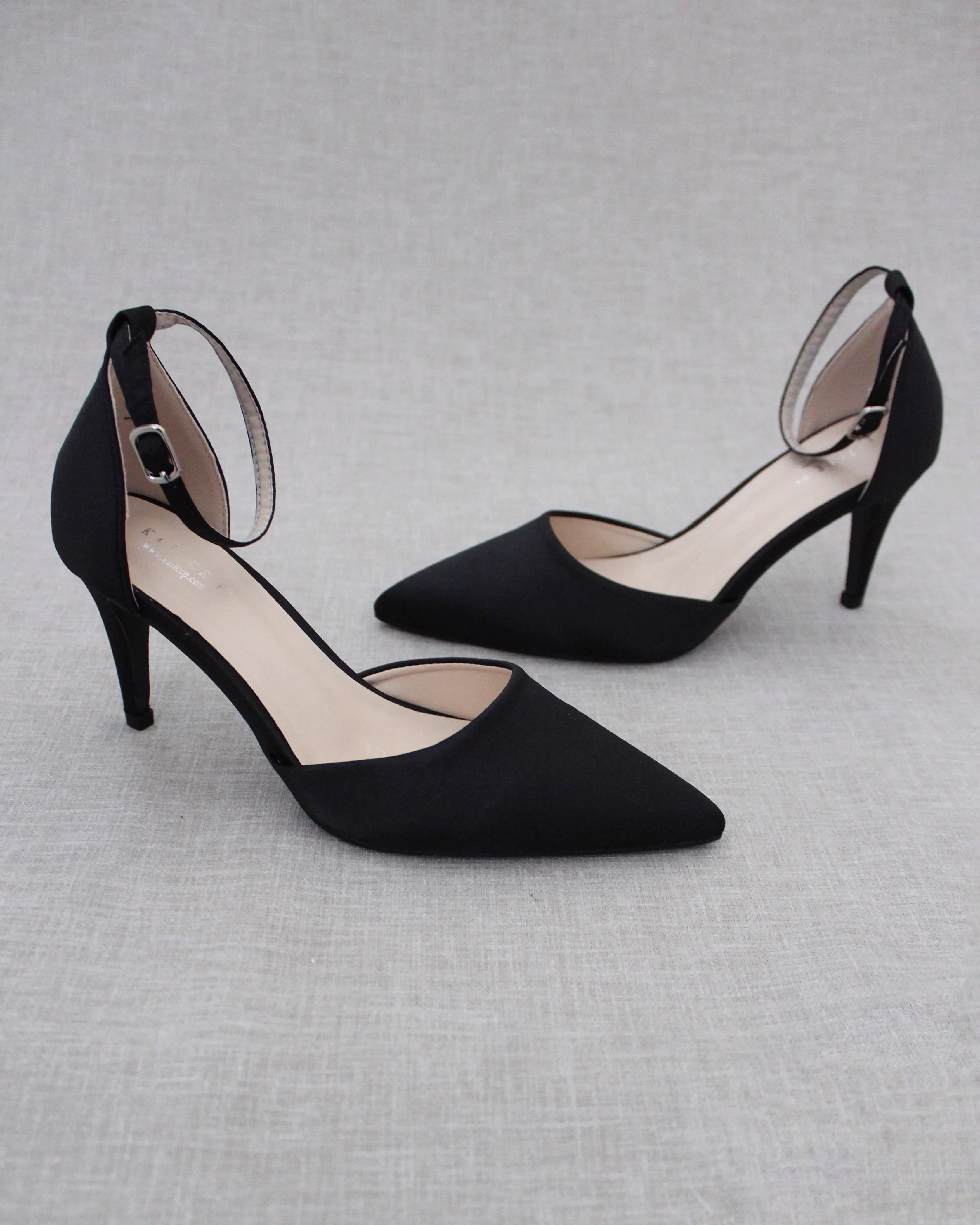 Simple Satin Evening Heels