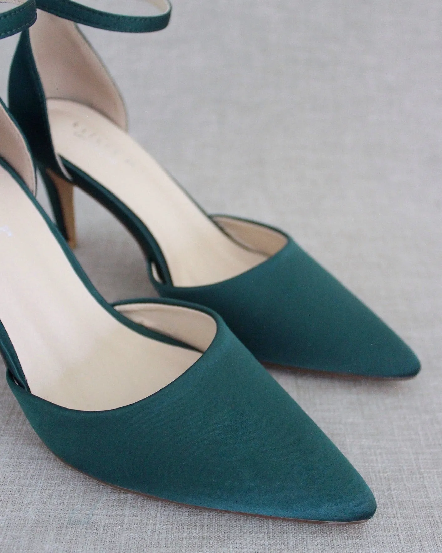 Simple Satin Evening Heels
