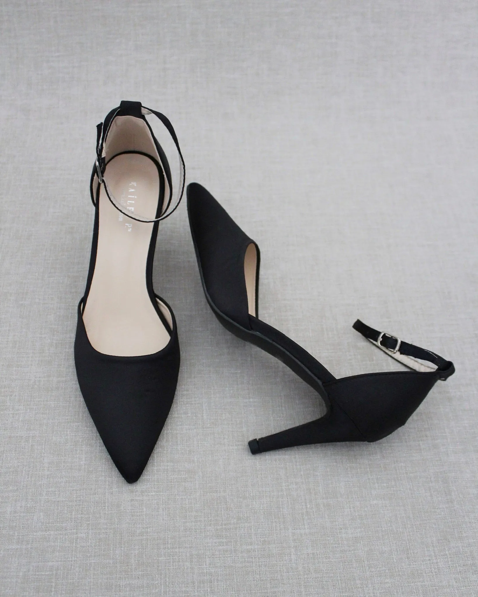 Simple Satin Evening Heels