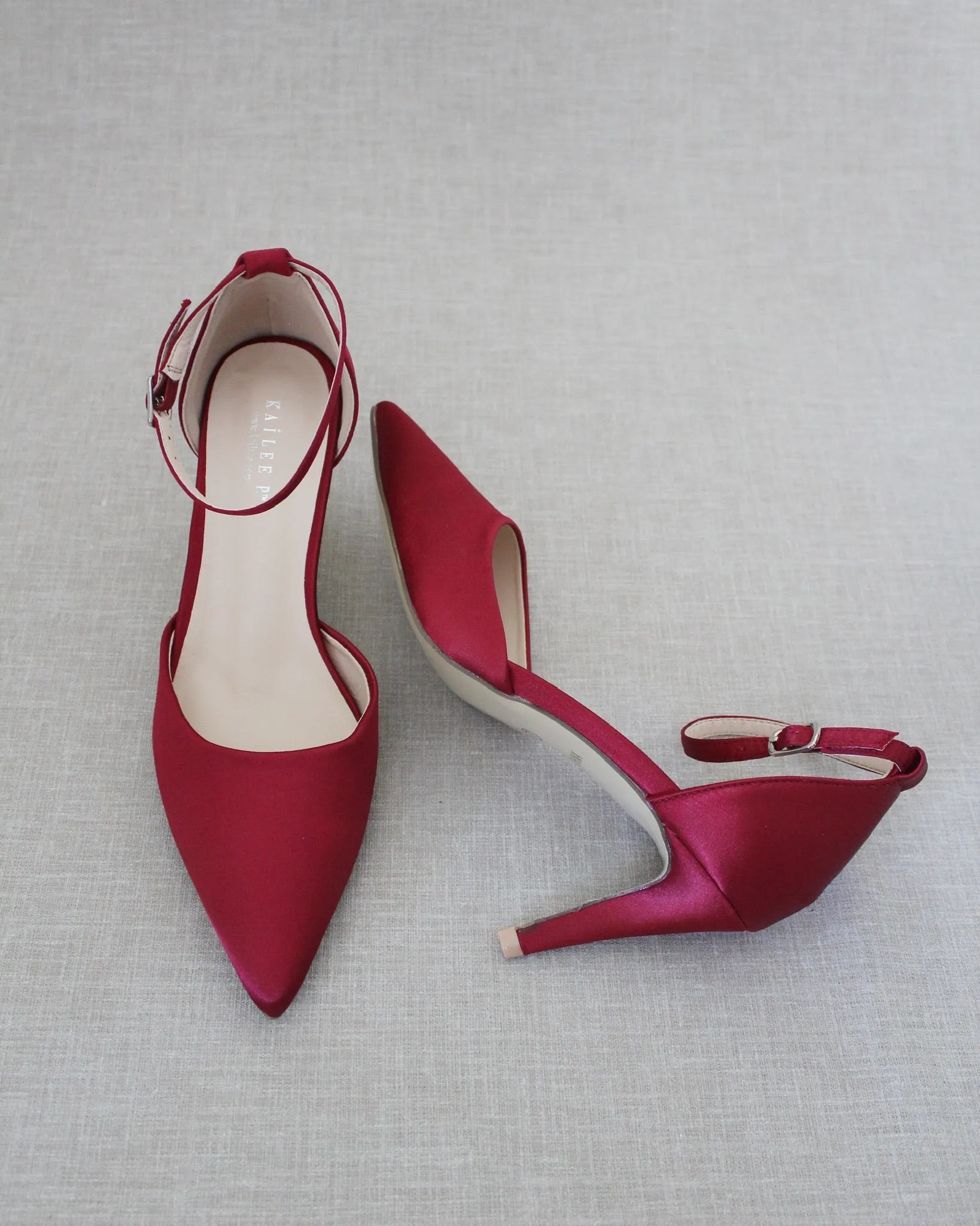 Simple Satin Evening Heels
