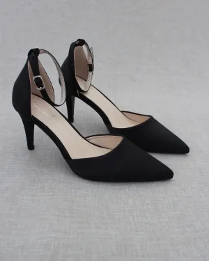 Simple Satin Evening Heels