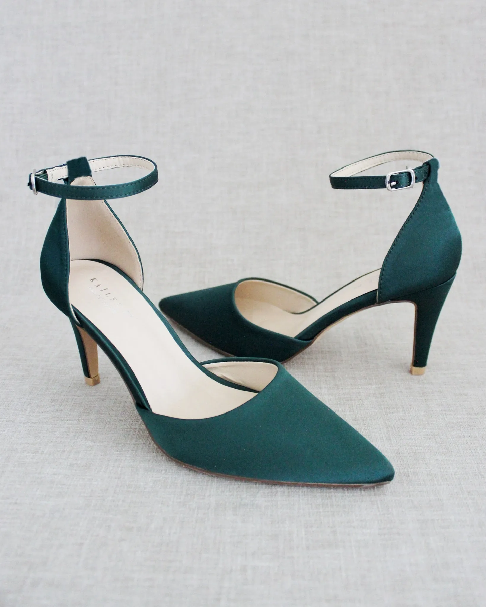 Simple Satin Evening Heels