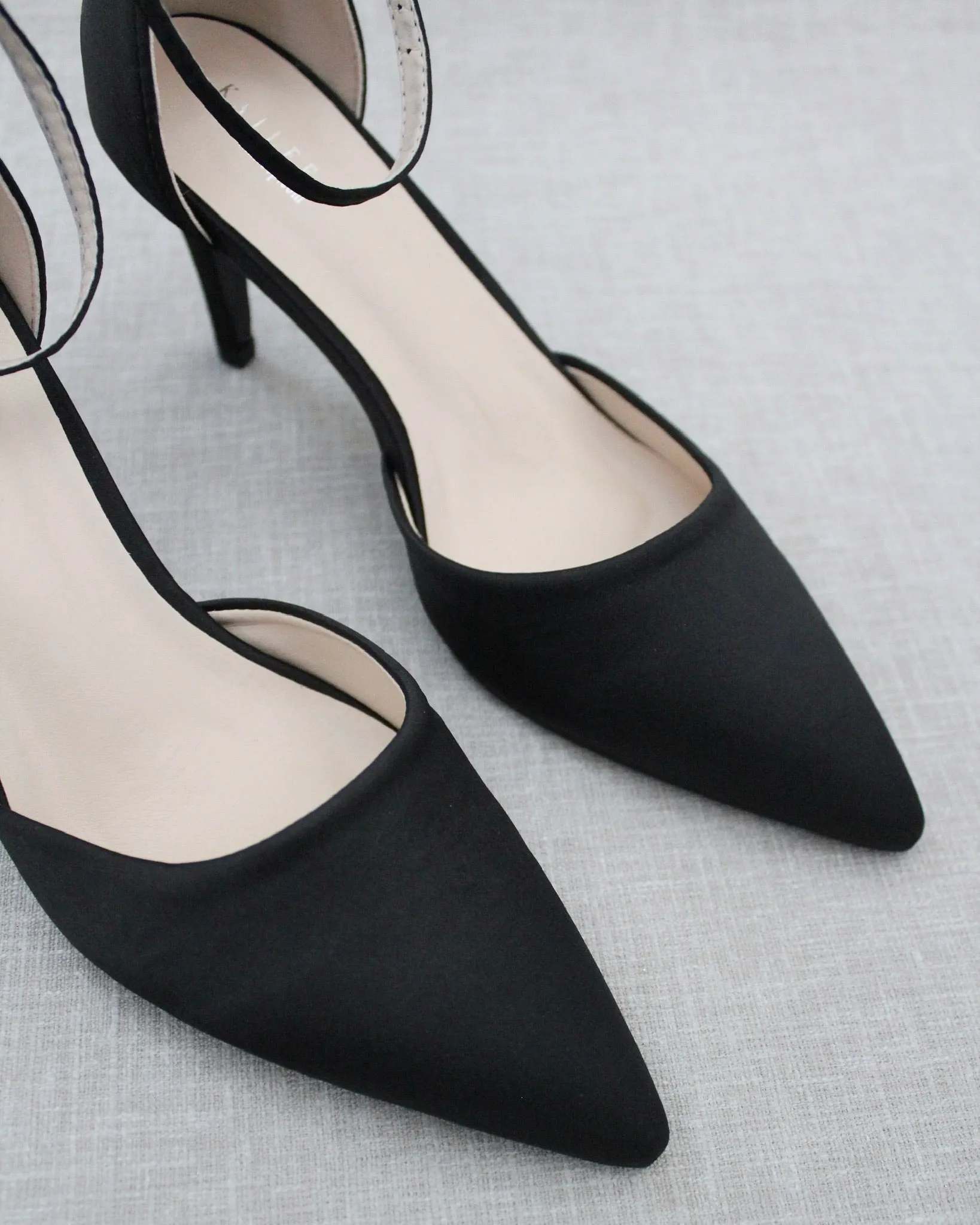 Simple Satin Evening Heels