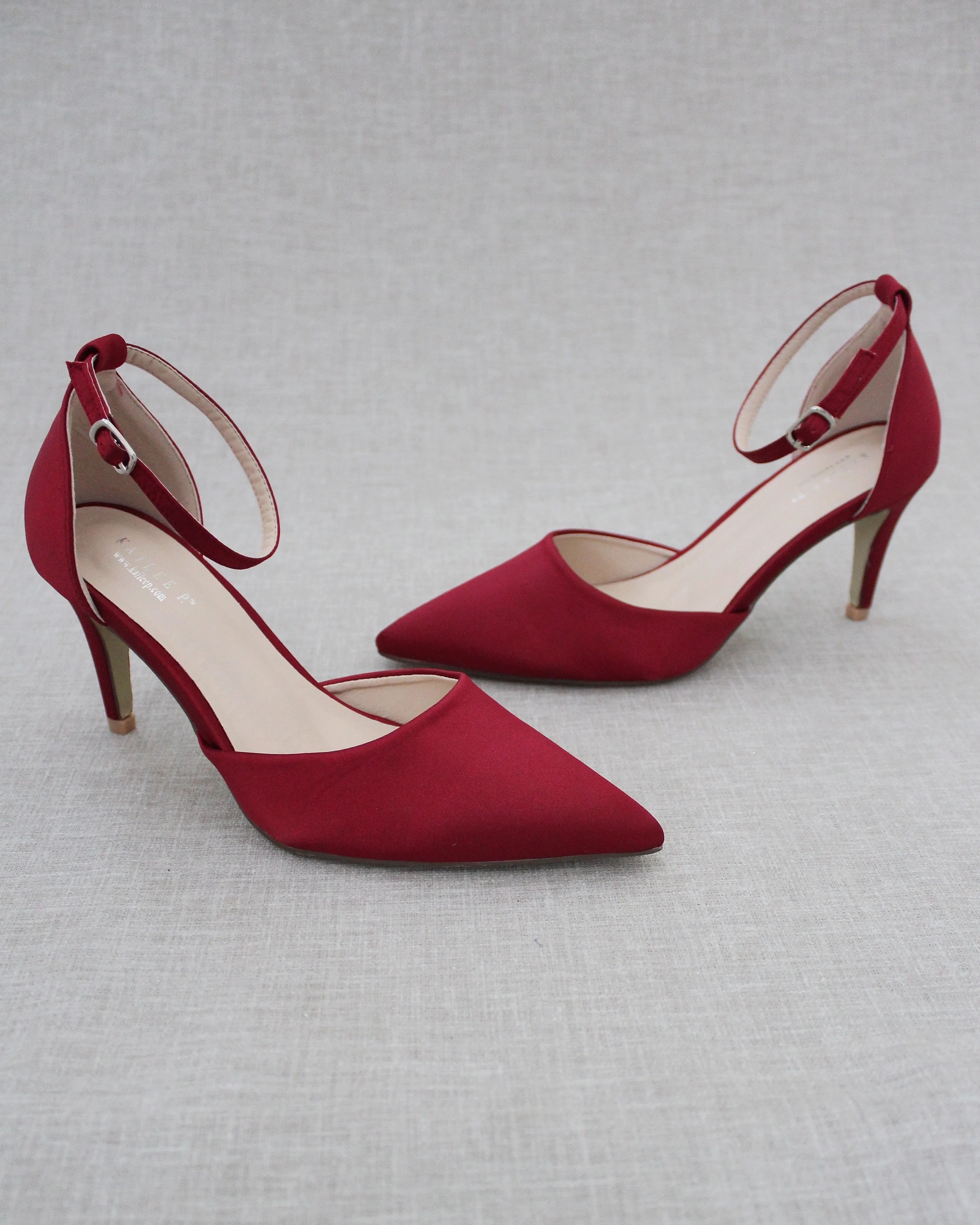 Simple Satin Evening Heels