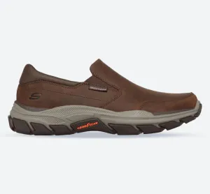 Skechers 204480 Respected Calum Walking-Sneakers für Herren in weiter Passform - Kakao