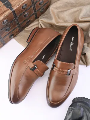 Soho Tan Solid Slip-Ons