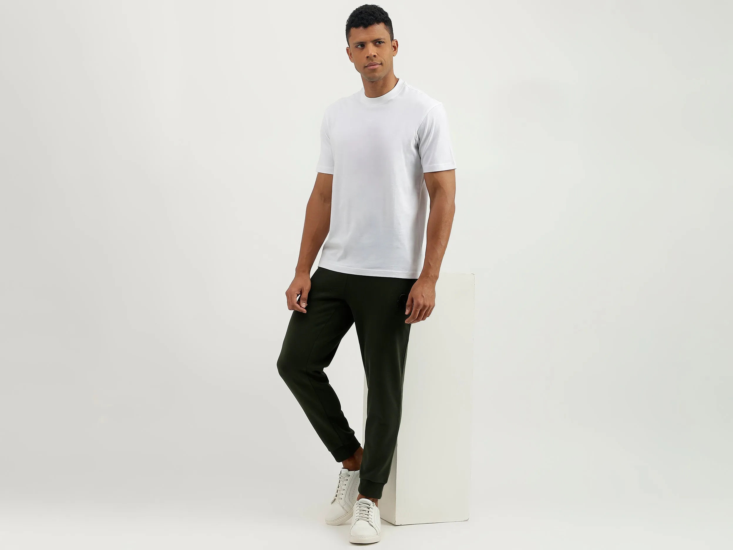 Solid Regular Fit Trousers
