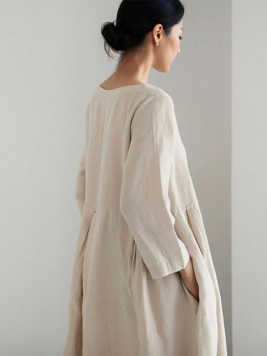 Sophie™ - Casual Linen Dress with Pockets