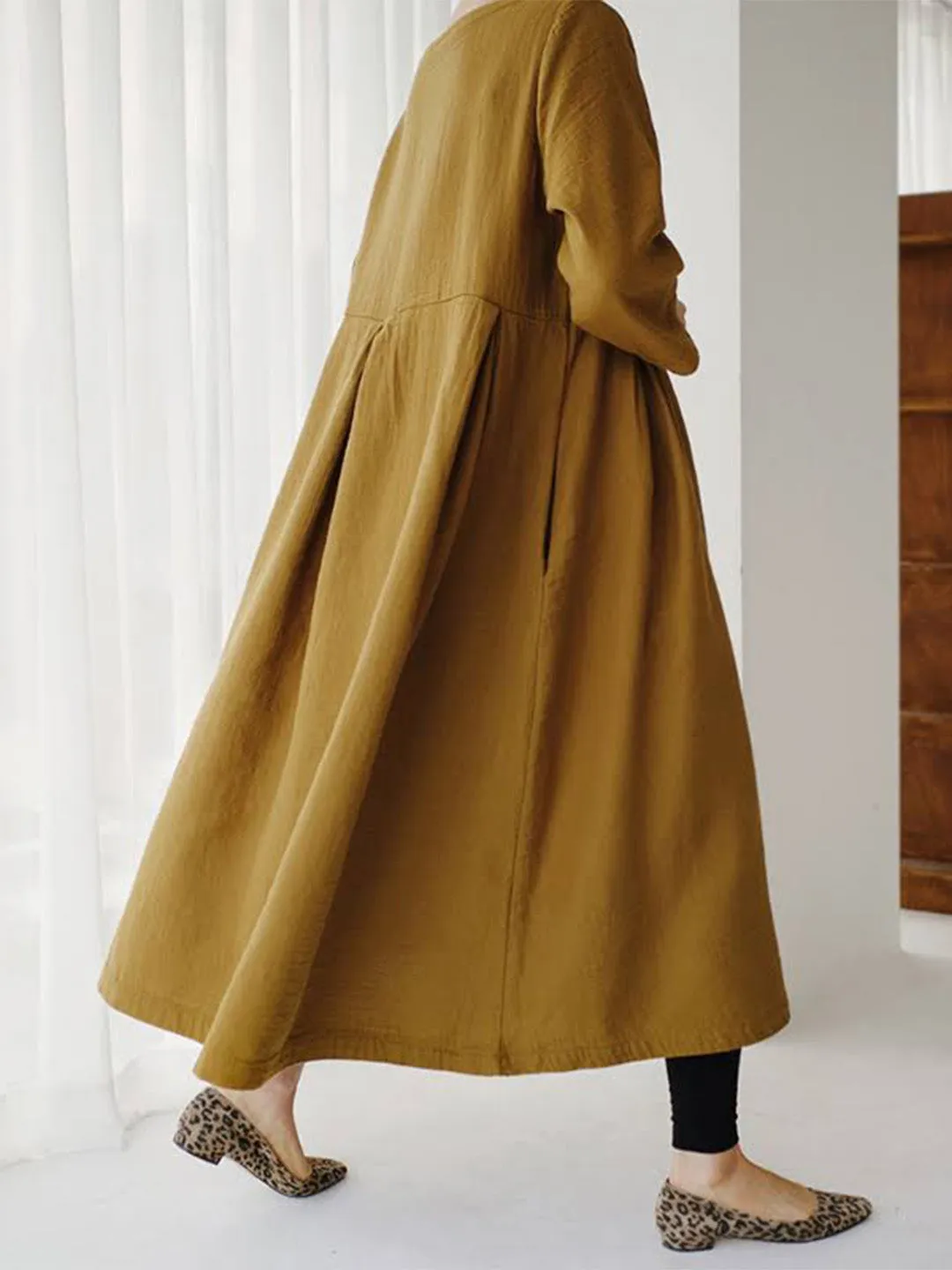 Sophie™ - Casual Linen Dress with Pockets
