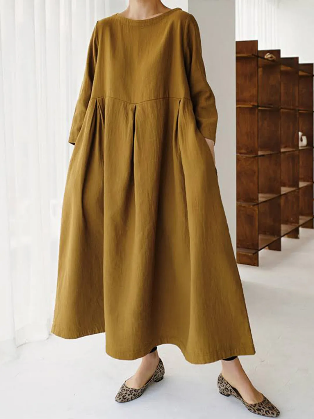 Sophie™ - Casual Linen Dress with Pockets