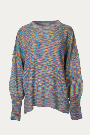 SPACE-DYE OVERSIZED SWEATER