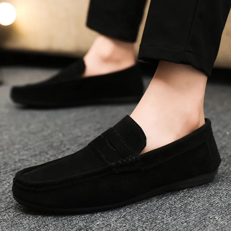 Spring and autumn social guy casual shoes trendy shoes Doudou shoes men lazy shoes cover feet and pedal men's shoes cross-border
