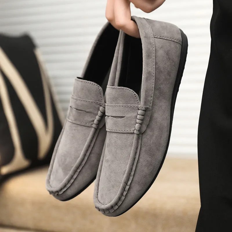 Spring and autumn social guy casual shoes trendy shoes Doudou shoes men lazy shoes cover feet and pedal men's shoes cross-border