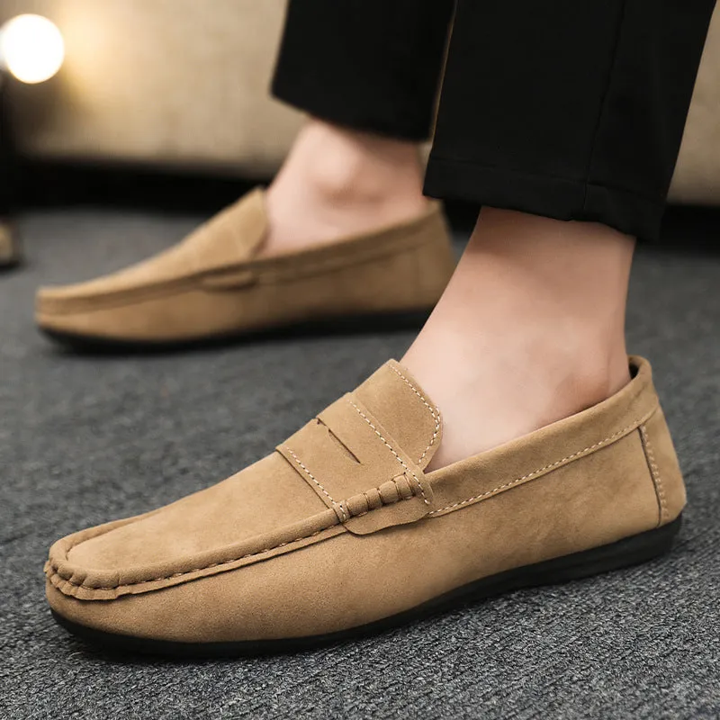 Spring and autumn social guy casual shoes trendy shoes Doudou shoes men lazy shoes cover feet and pedal men's shoes cross-border