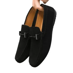 Spring and autumn social guy casual shoes trendy shoes Doudou shoes men lazy shoes cover feet and pedal men's shoes cross-border