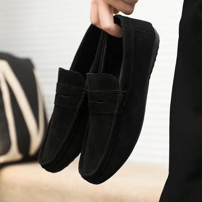 Spring and autumn social guy casual shoes trendy shoes Doudou shoes men lazy shoes cover feet and pedal men's shoes cross-border