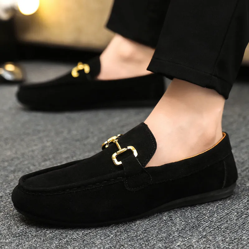 Spring and autumn social guy casual shoes trendy shoes Doudou shoes men lazy shoes cover feet and pedal men's shoes cross-border