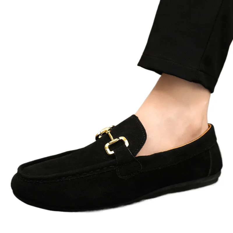 Spring and autumn social guy casual shoes trendy shoes Doudou shoes men lazy shoes cover feet and pedal men's shoes cross-border