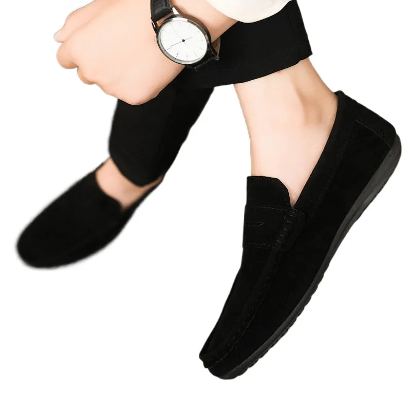 Spring and autumn social guy casual shoes trendy shoes Doudou shoes men lazy shoes cover feet and pedal men's shoes cross-border