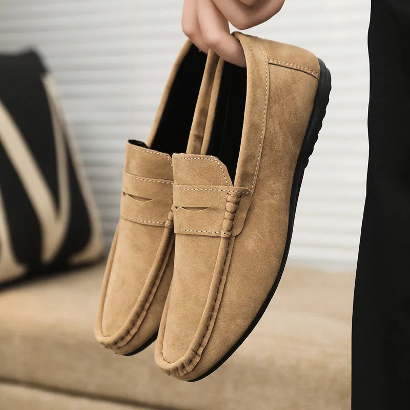 Spring and autumn social guy casual shoes trendy shoes Doudou shoes men lazy shoes cover feet and pedal men's shoes cross-border