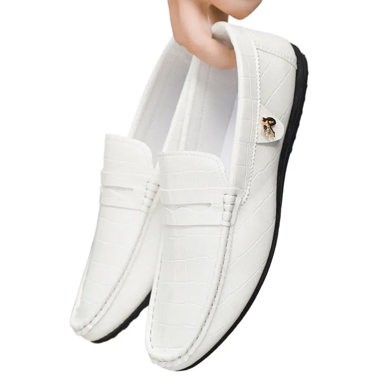 Spring society guy casual shoes trendy shoes Doudou shoes men's lazy shoes cover feet one pedal men's shoes foreign trade large size