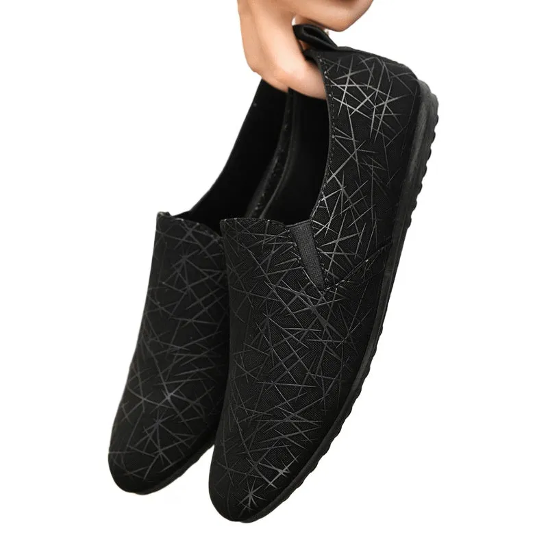 Spring society guy casual shoes trendy shoes Doudou shoes men's lazy shoes cover feet one pedal men's shoes foreign trade large size