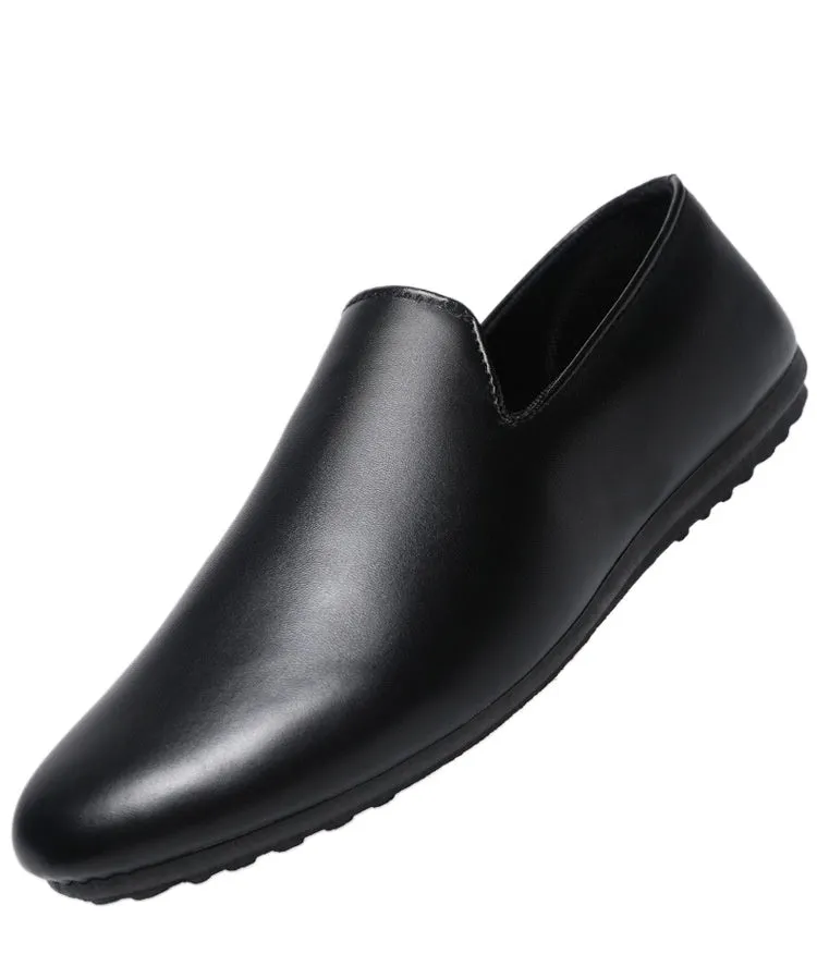 Spring society guy casual shoes trendy shoes Doudou shoes men's lazy shoes cover feet one pedal men's shoes foreign trade large size