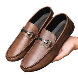 Spring society guy casual shoes trendy shoes Doudou shoes men's lazy shoes cover feet one pedal men's shoes foreign trade large size