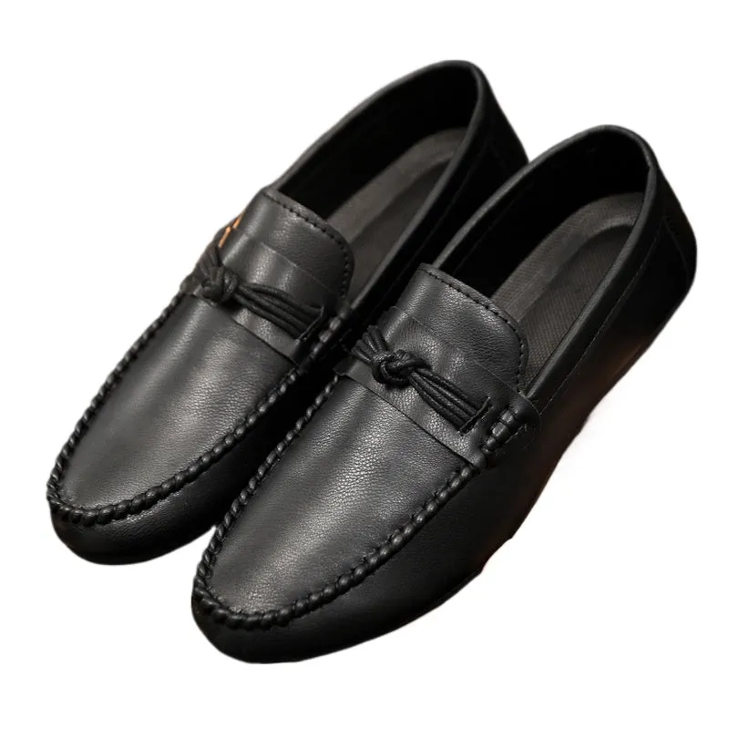 Spring society guy casual shoes trendy shoes Doudou shoes men's lazy shoes cover feet one pedal men's shoes foreign trade large size