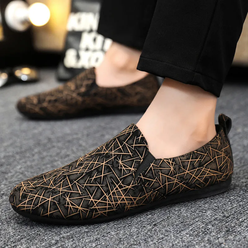 Spring society guy casual shoes trendy shoes Doudou shoes men's lazy shoes cover feet one pedal men's shoes foreign trade large size
