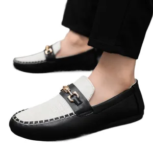 Spring society guy casual shoes trendy shoes Doudou shoes men's lazy shoes cover feet one pedal men's shoes foreign trade large size