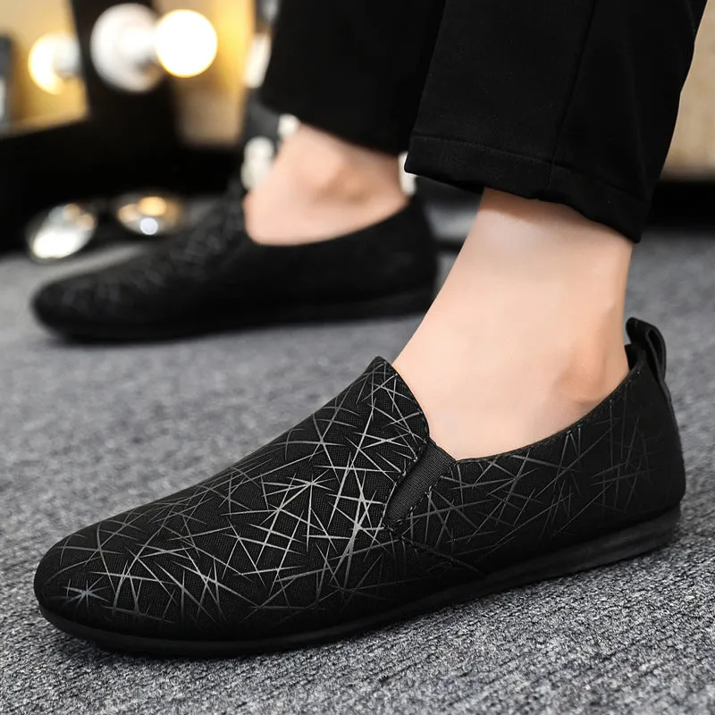 Spring society guy casual shoes trendy shoes Doudou shoes men's lazy shoes cover feet one pedal men's shoes foreign trade large size