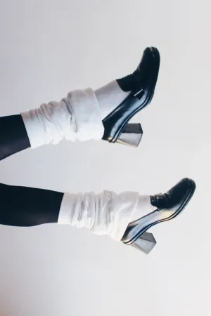 Step into Y2K Style: Chunky Heeled Vintage Loafers - Librariancore Academic