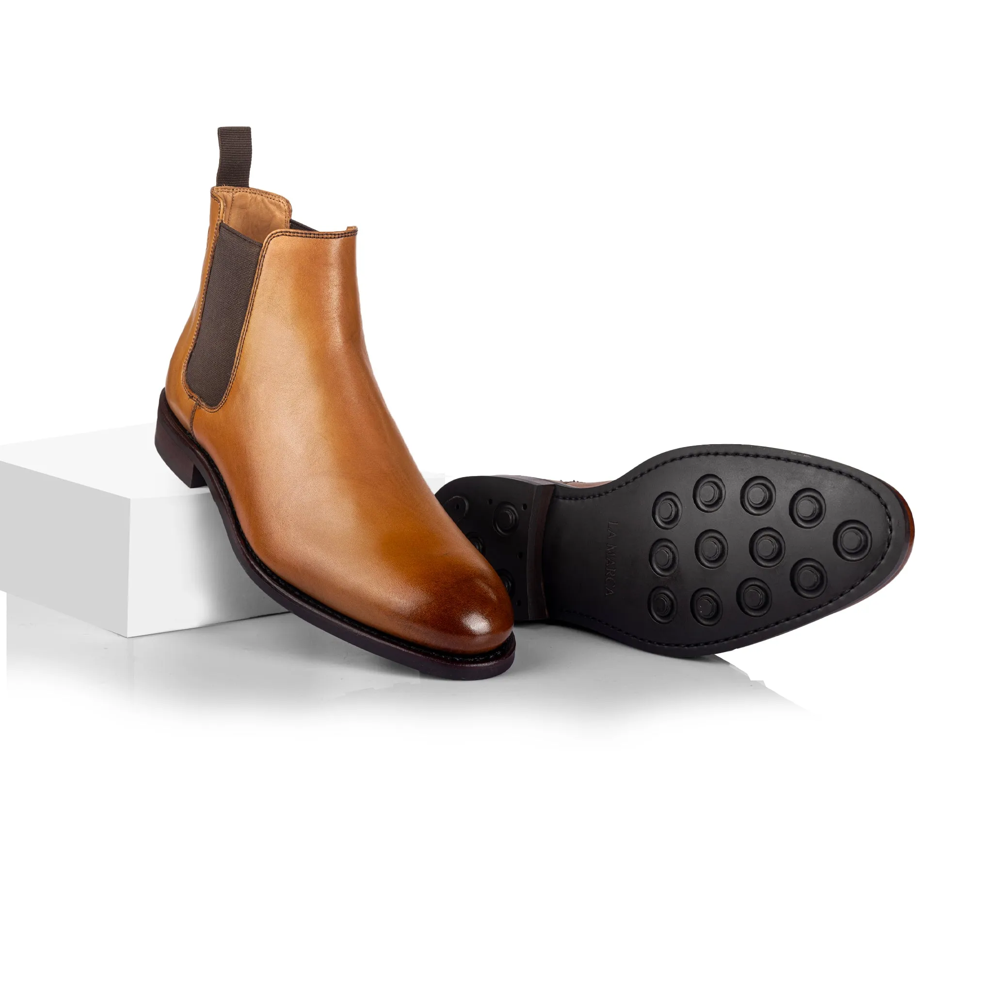 Stevan Chelsea Boot (Tan)