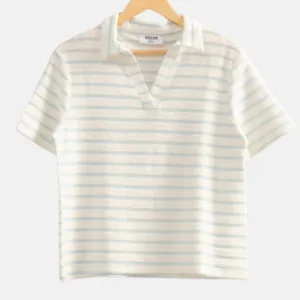 Striped Polo Top