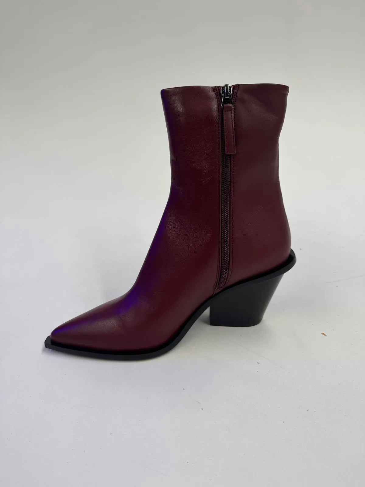 Stylish A.EMERY Merlot Ankle Boots