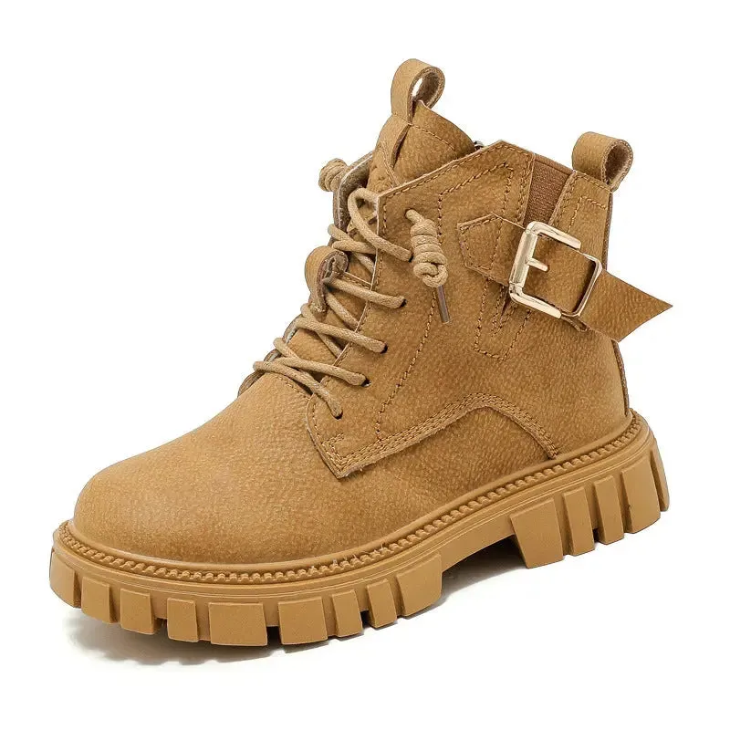 Stylish Fleece Martin Boots