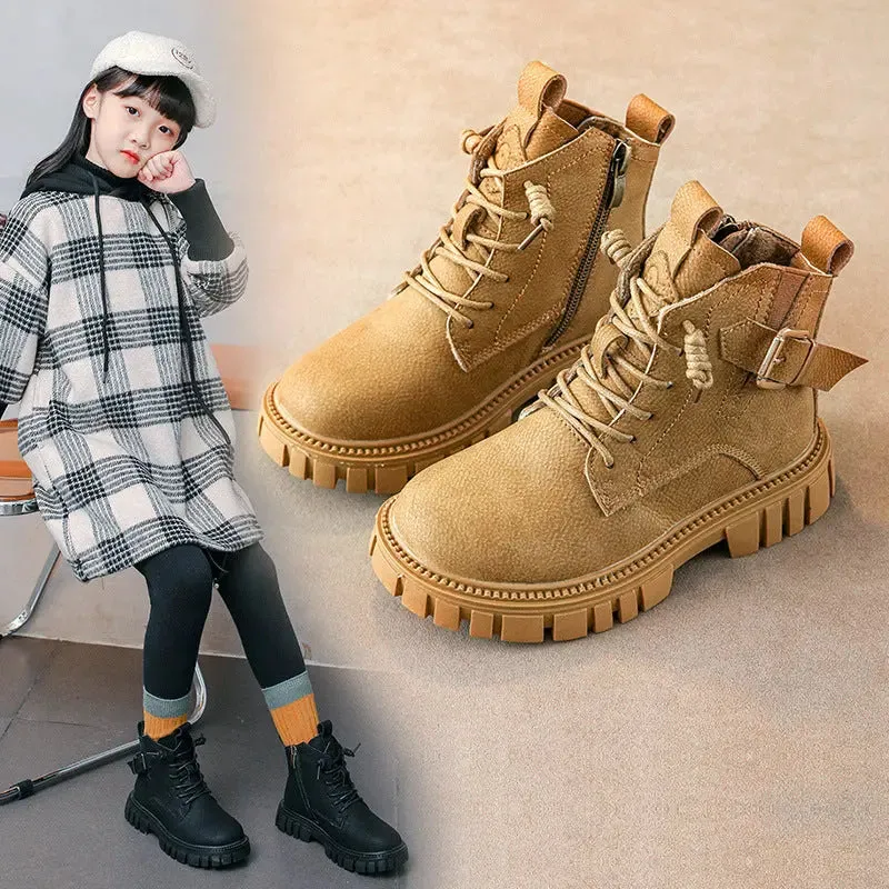 Stylish Fleece Martin Boots
