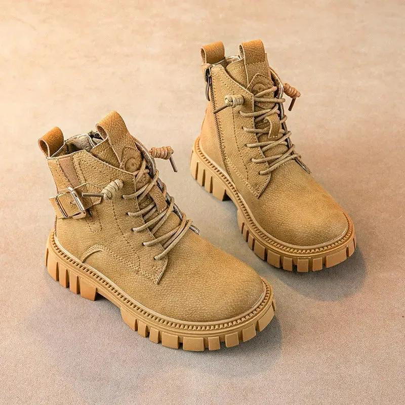 Stylish Fleece Martin Boots