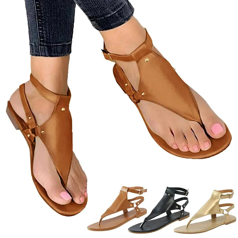 Stylish PU Leather Summer Sandals