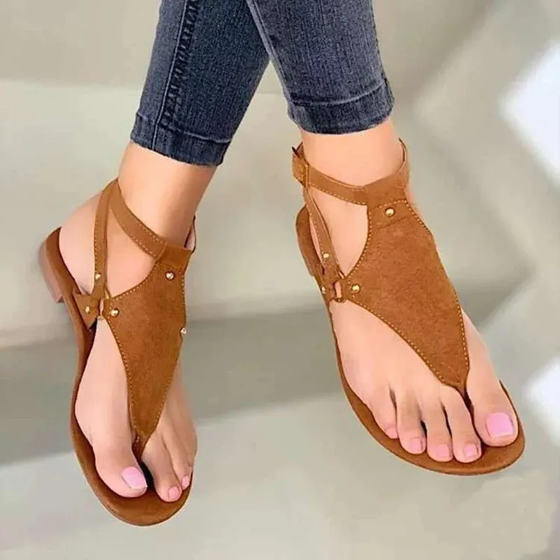 Stylish PU Leather Summer Sandals