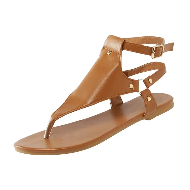Stylish PU Leather Summer Sandals